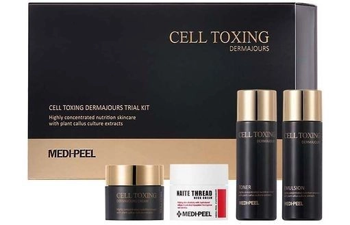Набір омолоджуючих мініатюр для обличчя та шиї - Medi peel Cell Toxing, 4 продукти - фото N3