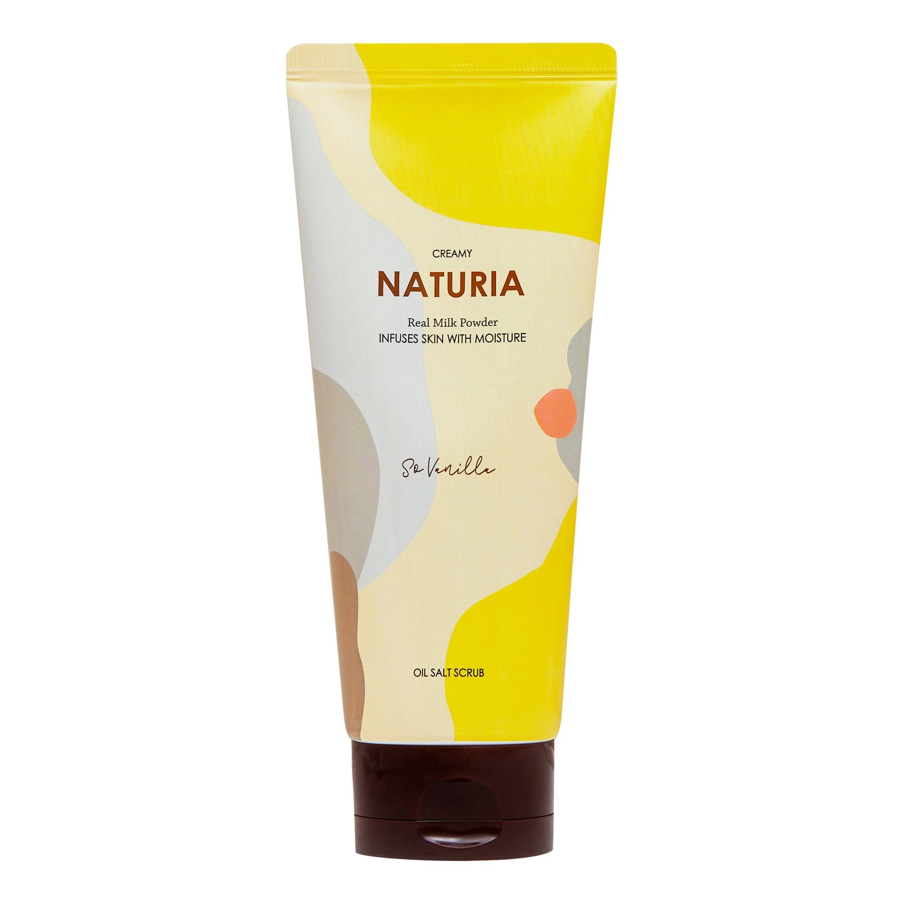 Naturia Creamy Oil Salt Scrub So Vanilla Скраб для тіла ваніль 250 г - фото N1