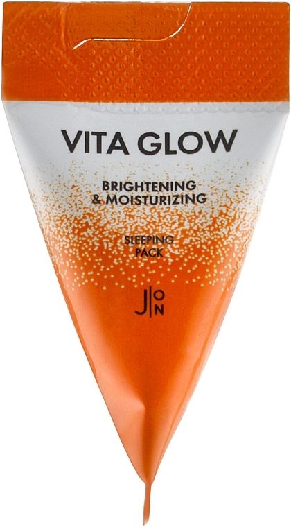 Нічна маска для сяйва з вітамінами - J:ON Vita Glow Brightening & Moisturizing Sleeping Pack, 5 мл, 1 шт - фото N1