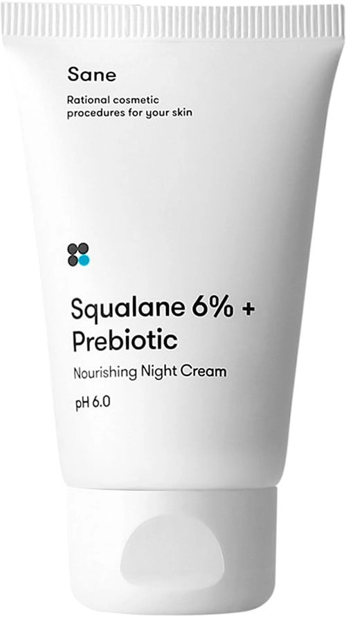 Ночной крем с пребиотиком и скваланом - Sane Nourishing Night Cream - фото N1