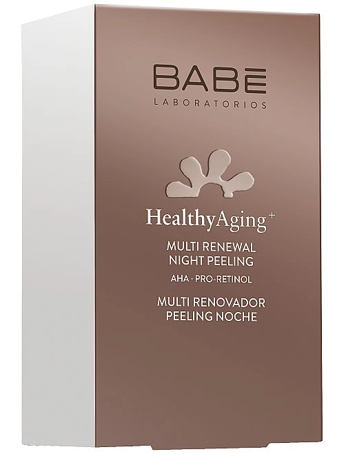 Ночной обновляющий пилинг с AHA кислотами и ретинолом - BABE Laboratorios Healthy Aging Multi Renewal Night Peeling, 30 мл - фото N3