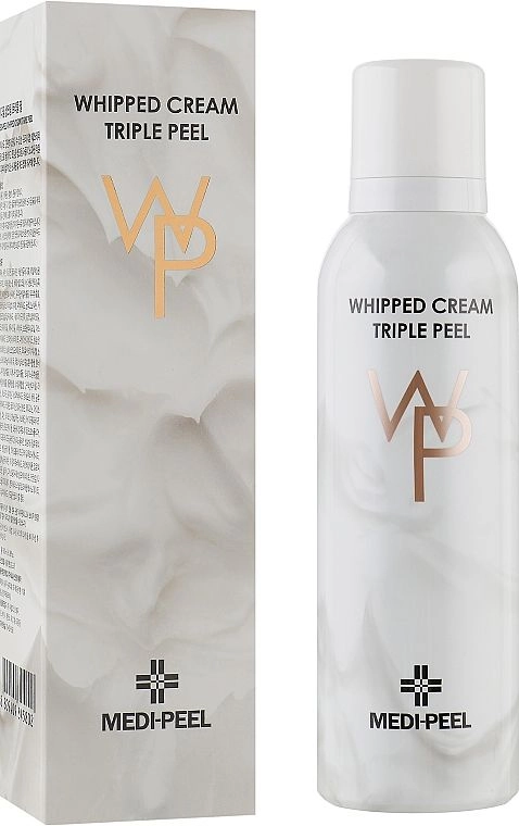 Очищающая пилинг пенка с кислотами - Medi peel Whipped Cream Triple Peel, 180 мл - фото N1
