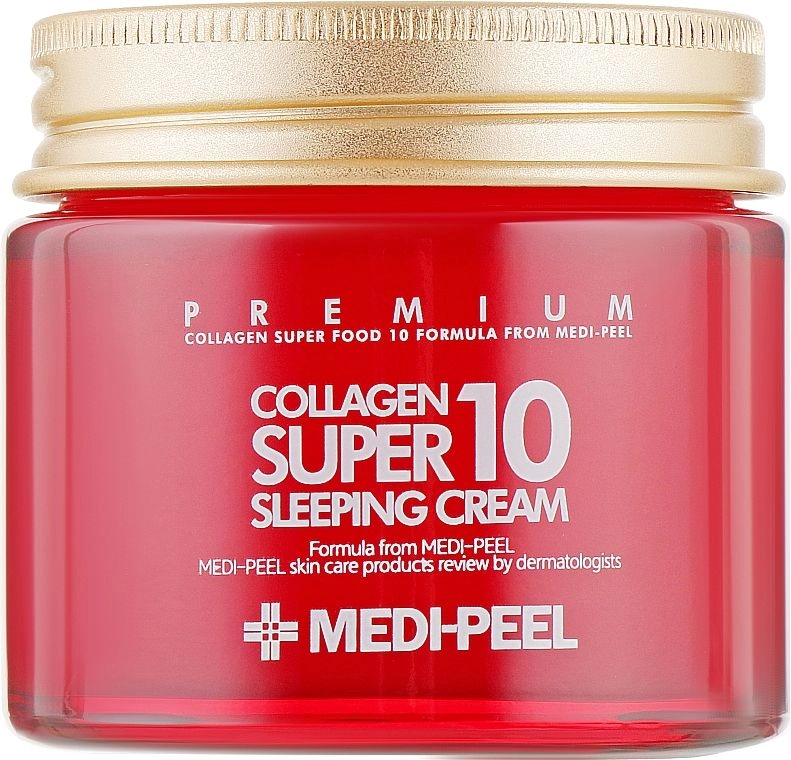 Омолоджуючий нічний крем для обличчя з колагеном - Medi peel Collagen Super 10 Sleeping Cream, 70 мл - фото N1