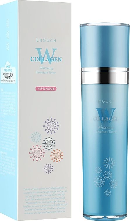 Освітлюючий тонер для обличчя з колагеном - Enough W Collagen Whitening Premium Toner, 130 мл - фото N1
