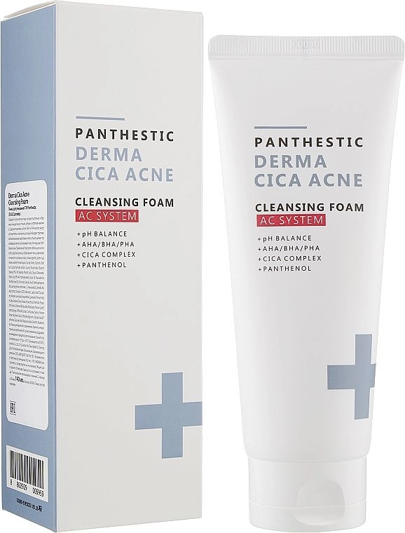 Пінка для вмивання обличчя - Panthestic Derma Cica Acne Cleansing Foam, 140 мл - фото N2