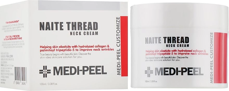 Коллагеновий пептидный крем для шеи и декольте - Medi peel Collagen Naite Thread Neck Cream, 100 мл - фото N2