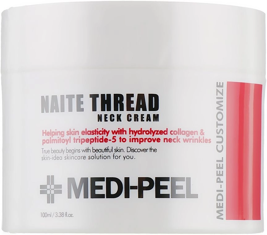 Коллагеновий пептидный крем для шеи и декольте - Medi peel Collagen Naite Thread Neck Cream, 100 мл - фото N3