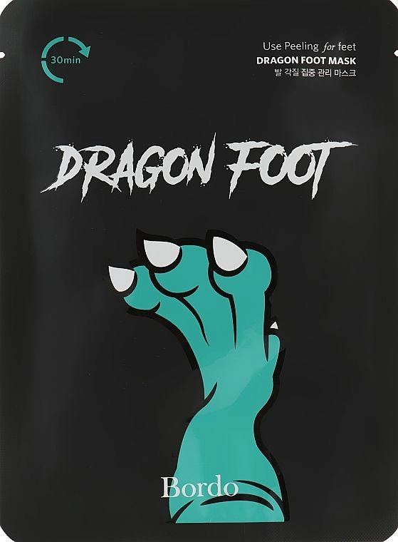 Пилинг-носочки - BORDO COOL Dragon Foot Peeling Mask, 40 г - фото N1