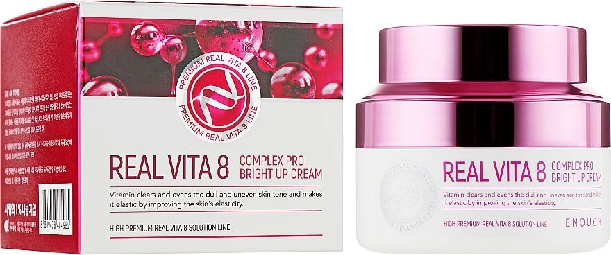 Питательный крем для лица с витаминами - Enough Real Vita 8 Complex Pro Bright Up Cream, 50 мл - фото N1