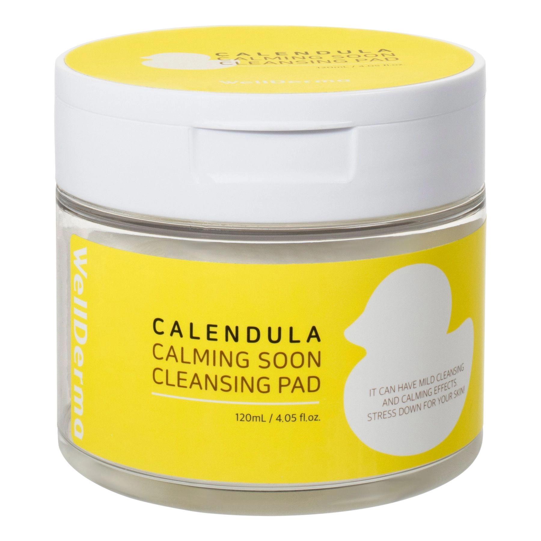 Подушечки косметические пропитанные тоником - WellDerma Calendula Calming Soon Cleansing Pad, 60 шт - фото N2