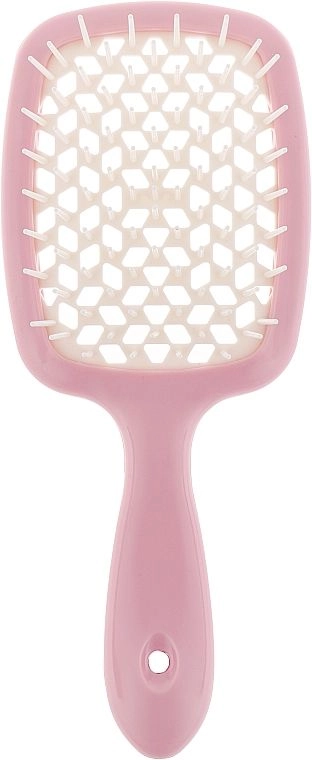 Расческа для волос - Janeke Superbrush, нежно розовый с белым - фото N1
