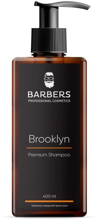 Шампунь для чоловіків проти лупи - Barbers Brooklyn Premium Shampoo, 400 мл - фото N3