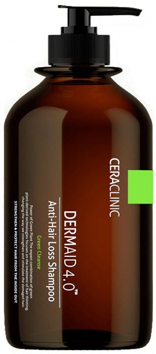 Шампунь проти випадіння волосся - Ceraclinic DERMAID 4.0 Anti-Hair Loss SHAMPOO Green Cleanse, 1000 мл - фото N1