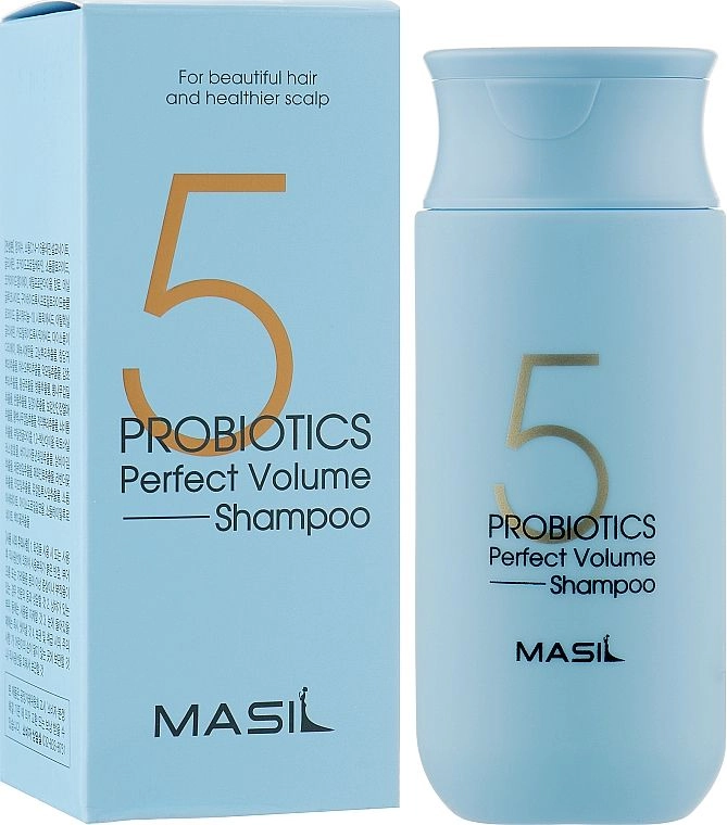 Шампунь для надання об’єму тонкому волоссю з пробіотиками - Masil 5 Probiotics Perfect Volume Shampoo, 150 мл - фото N1