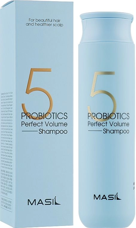 Шампунь для надання об’єму тонкому волоссю з пробіотиками - Masil 5 Probiotics Perfect Volume Shampoo, 300 мл - фото N1