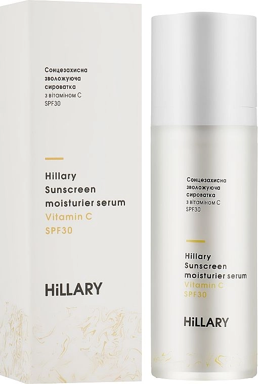 Солнцезащитная увлажняющая сыворотка с витамином С SPF 30 - Hillary Sunscreen moisturier serum Vitamin C SPF 30, 30 мл - фото N1