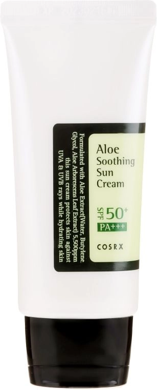 Сонцезахисний крем з алое - CosRX Aloe Soothing Sun Cream SPF50+ PA+++, 50 мл - фото N2