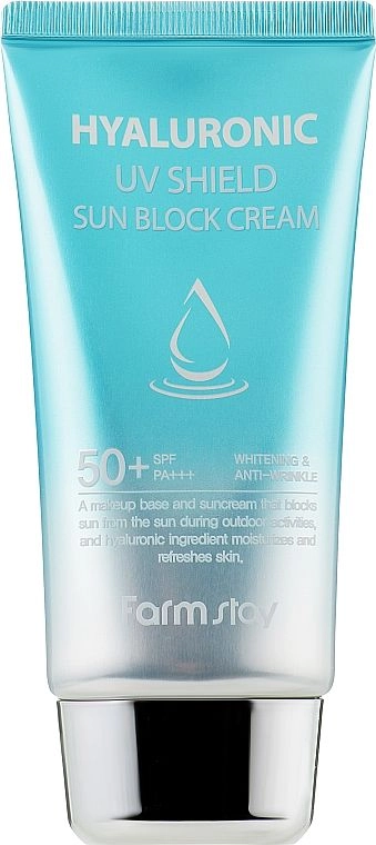 Солнцезащитный крем с гиалуроновой кислотой - FarmStay Hyaluronic UV Shield Sun Block Cream SPF 50+ Pa+++ - фото N2