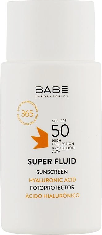 Солнцезащитный супер флюид SPF 50 для всех типов кожи Super Fluid SPF50, 50мл - BABE Laboratorios Super Fluid SPF50 - фото N2