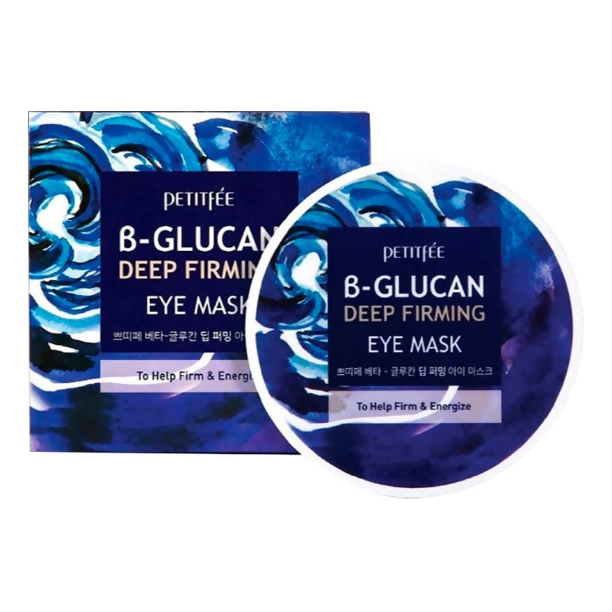 Укрепляющие патчи под глаза с бета-глюканом - PETITFEE & KOELF B-Glucan Deep Firming Eye Mask, 60 шт - фото N1