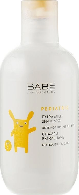 Суперм'який дитячий шампунь з кондиціонером - BABE Laboratorios PEDIATRIC Extra Mild Shampoo, 200 мл - фото N1