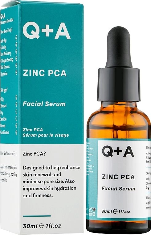 Сироватка для обличчя з цинком - Q+A Zinc PCA Facial Serum, 30 мл - фото N1