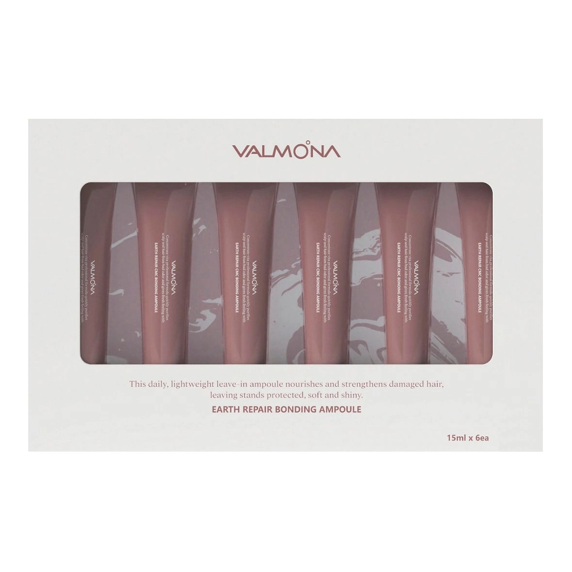 Сироватка для відновлення волосся - Valmona Earth Repair Bonding Ampoule, 6x15 мл - фото N1