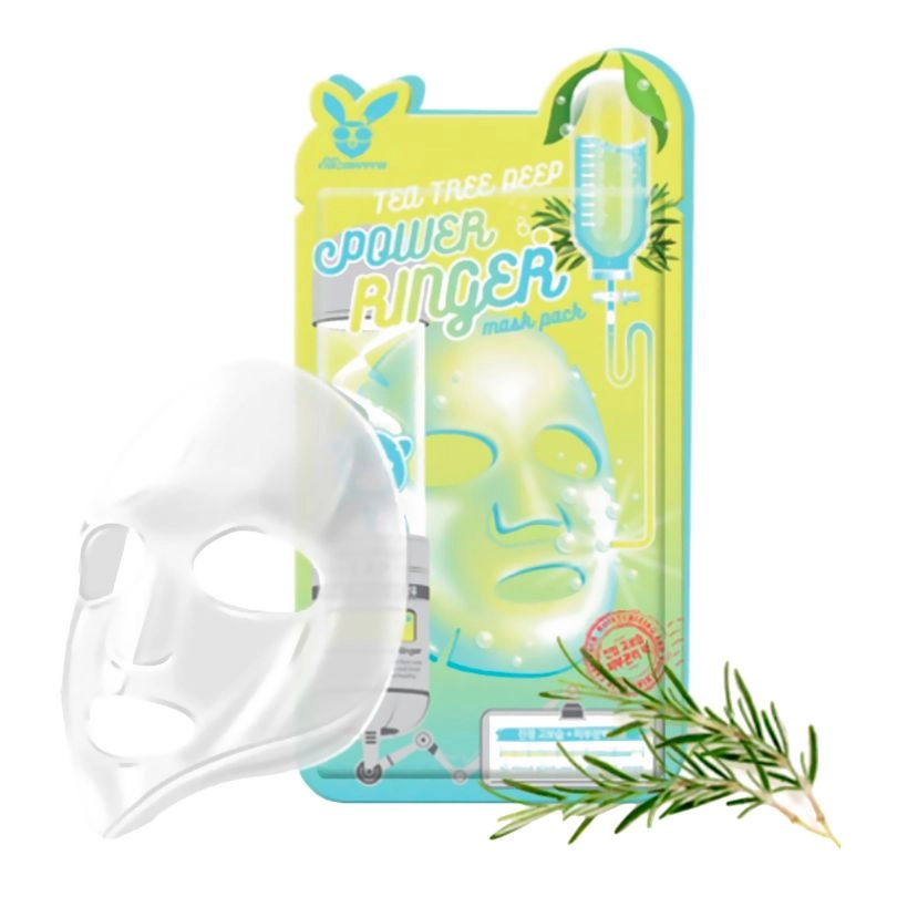 Тканевая маска для проблемной кожи - Elizavecca Face Care Tea Tree Deep Power Ringer Mask, 1 шт - фото N5