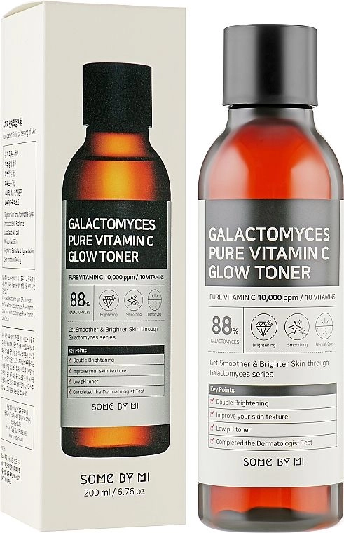 Тонер для сяйва шкіри з вітаміном С та галактомісісом - Some By Mi Galactomyces Pure Vitamin C Glow Toner, 200 мл - фото N1