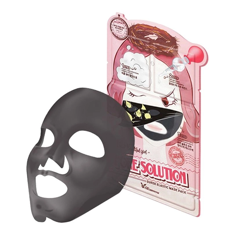Трехступенчатая маска для сужения пор - Elizavecca Pore Solution Super Elastic Mask, 1 шт - фото N5
