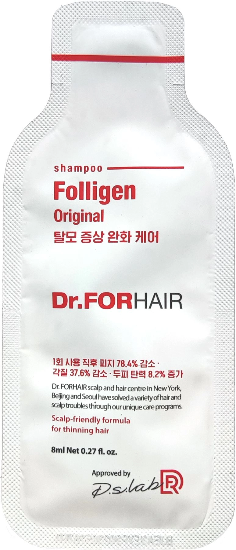 Зміцнюючий шампунь проти випадіння волосся - Dr. ForHair Folligen Original Shampoo, пробник, 8 мл - фото N1