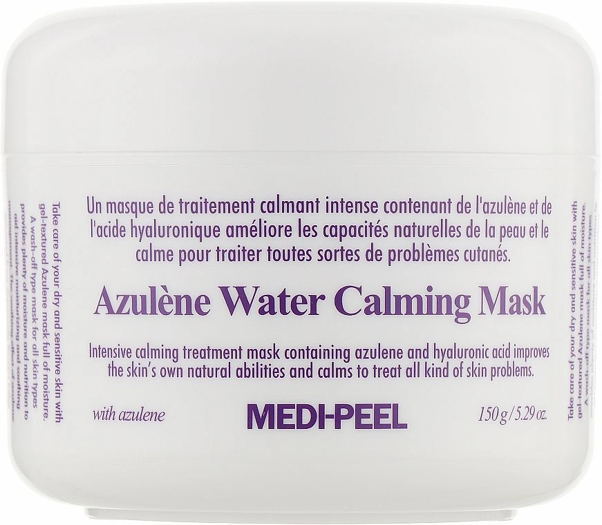 Успокаивающая маска для лица с азуленом - Medi peel Azulene Water Calming Mask, 150 мл - фото N1