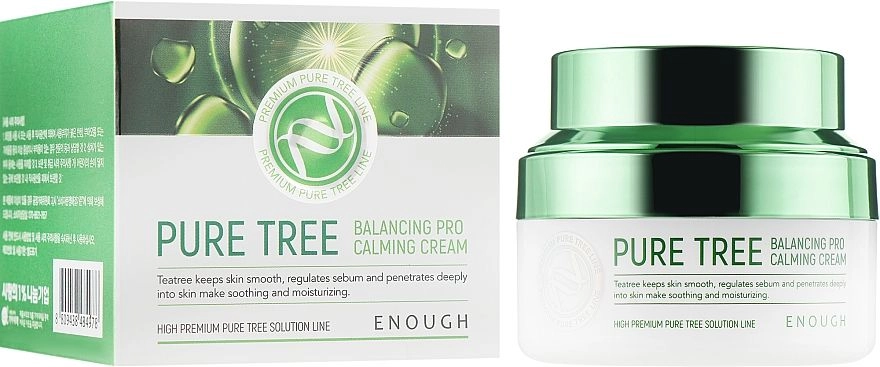 Успокаивающий крем с экстрактом чайного дерева - Enough Pure Tree Balancing Pro Calming Cream, 50 мл - фото N1