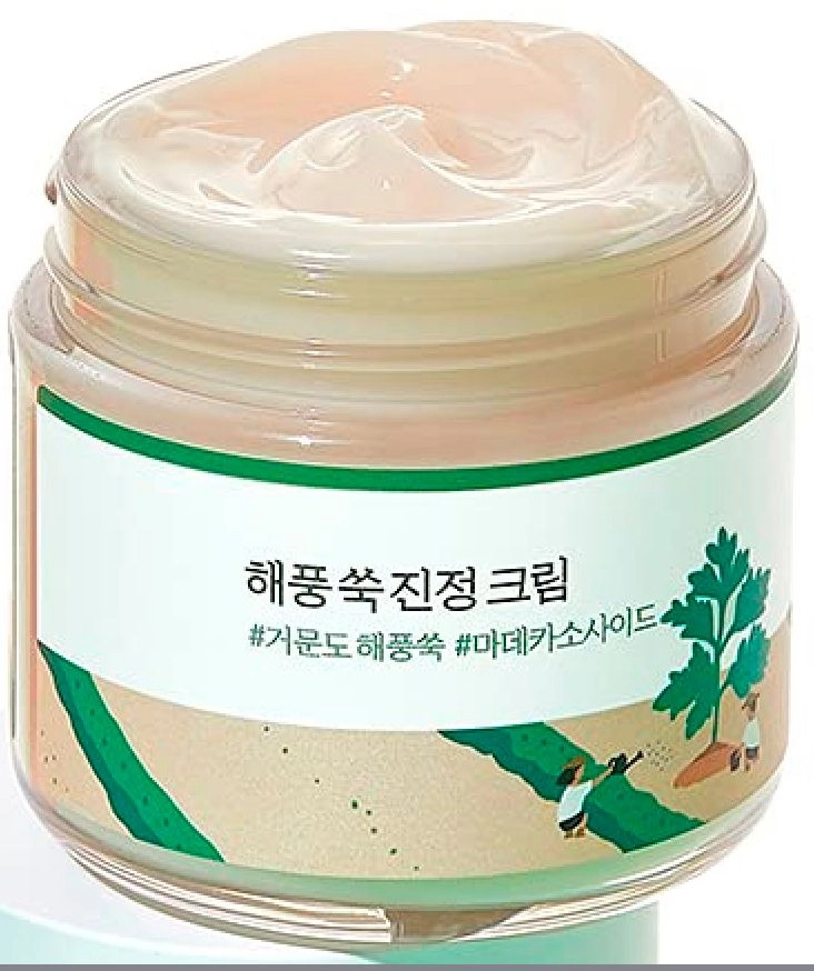 Успокаивающий крем с морской полынью - ROUND LAB Mugwort Calming Cream, 80 мл - фото N2