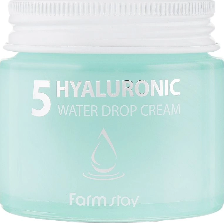 Зволожуючий крем з гіалуроновою кислотою - FarmStay Hyaluronic 5 Water Drop Cream, 80 мл - фото N2