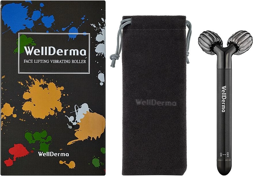 Веллдерма роликовый вибрирующий массажер - WellDerma FaceLifting Vibrating Roller, 1 шт - фото N1
