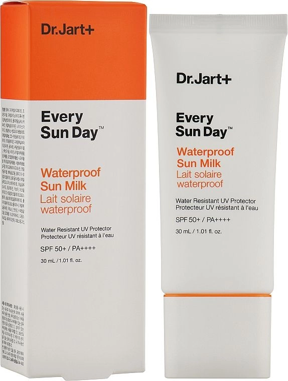 Водостойкое солнцезащитное молочко - Dr. Jart Every Sun Day Waterproof Sun Milk SPF 50+ PA++++, 30 мл - фото N1