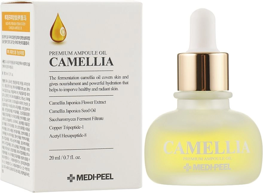 Відновлююча ампульна сироватка з камелією - Medi peel Premium Fermentation Camellia Ampoule, 20 мл - фото N1