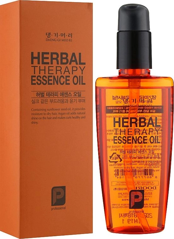 Відновлююча олія для волосся на основі цілющих трав - Daeng Gi Meo Ri Professional Herbal Therapy Essence Oil, 140 мл - фото N2