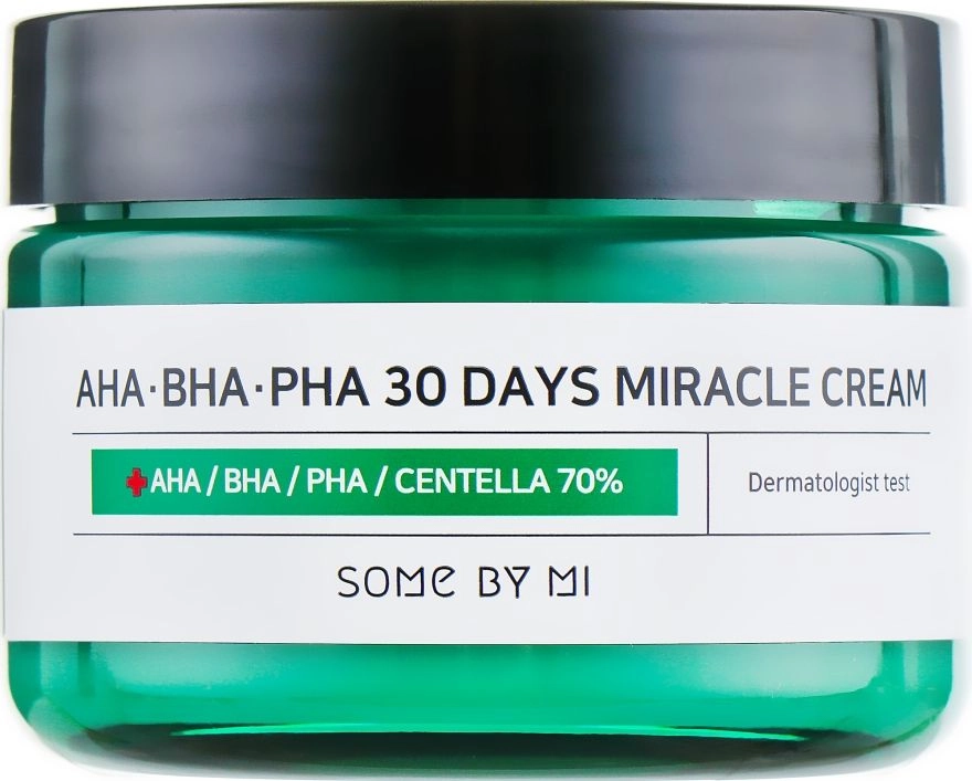 Восстанавливающий кислотный крем для проблемной кожи - Some By Mi AHA-BHA-PHA 30 Days Miracle Cream, 50 мл - фото N1