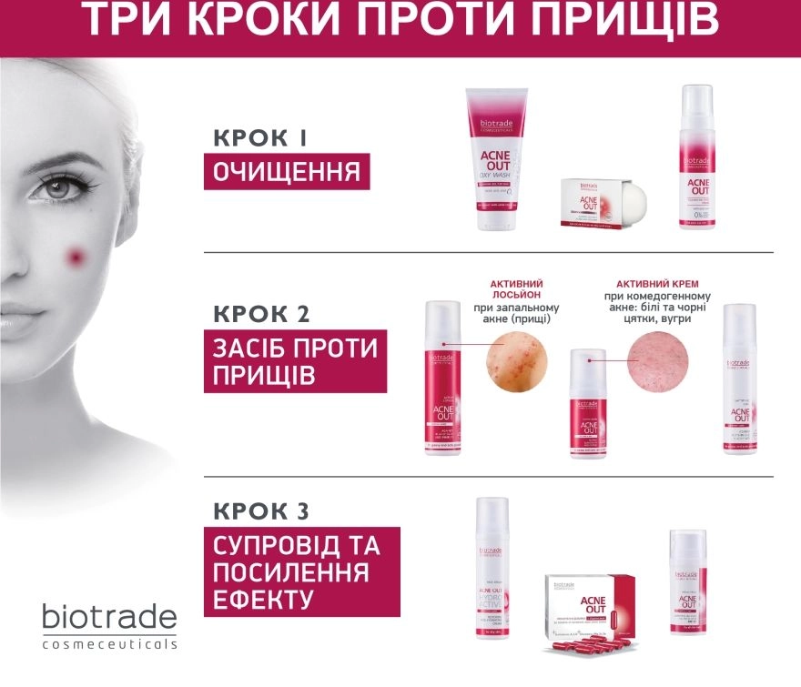 Відновлюючий крем з SPF 30 для шкіри з дефектами - Biotrade ACNE OUT SPF 30, 30 мл - фото N2