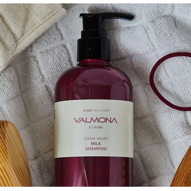 Восстанавливающий шампунь для волос с молоком и экстрактами ягод - Valmona Flaky Solution Sugar Velvet Milk Shampoo, 480 мл - фото N3