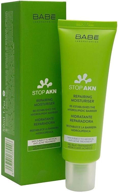 BABE Laboratorios Відновлюючий зволожуючий крем проти акне Stop AKN Repairing Moisturiser, 50мл - фото N1