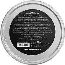 Бальзам для бороди - Barbers Brooklyn Premium Beard Balm, 50 мл - фото N4