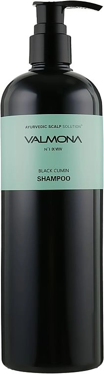 Шампунь для волос с целебными травами - Valmona Ayurvedic Scalp Solution Black Cumin Shampoo, 480 мл - фото N1