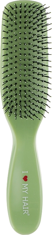 Гребінець для волосся - I LOVE MY HAIR Spider S, зелений, глянцевий - фото N1