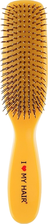 Расческа для волос - I LOVE MY HAIR Spider S, желтая, глянцевая - фото N1