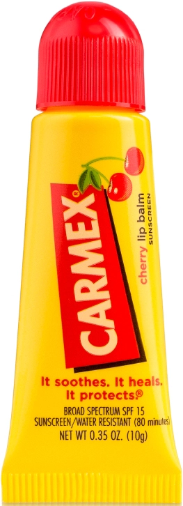 Бальзам для губ "Вишня" SPF15 - Carmex Cherry Lip Balm, тюбік, 10 г - фото N1