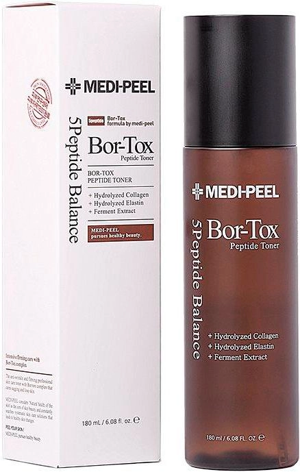 Антивіковий пептидний тонер для обличчя з ефектом ботоксу - Medi peel Bor-Tox Peptide Toner, 180 мл - фото N2