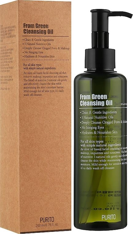 Гідрофільна олія для зняття макіяжу - PURITO From Green Cleansing Oil, 200 мл - фото N1